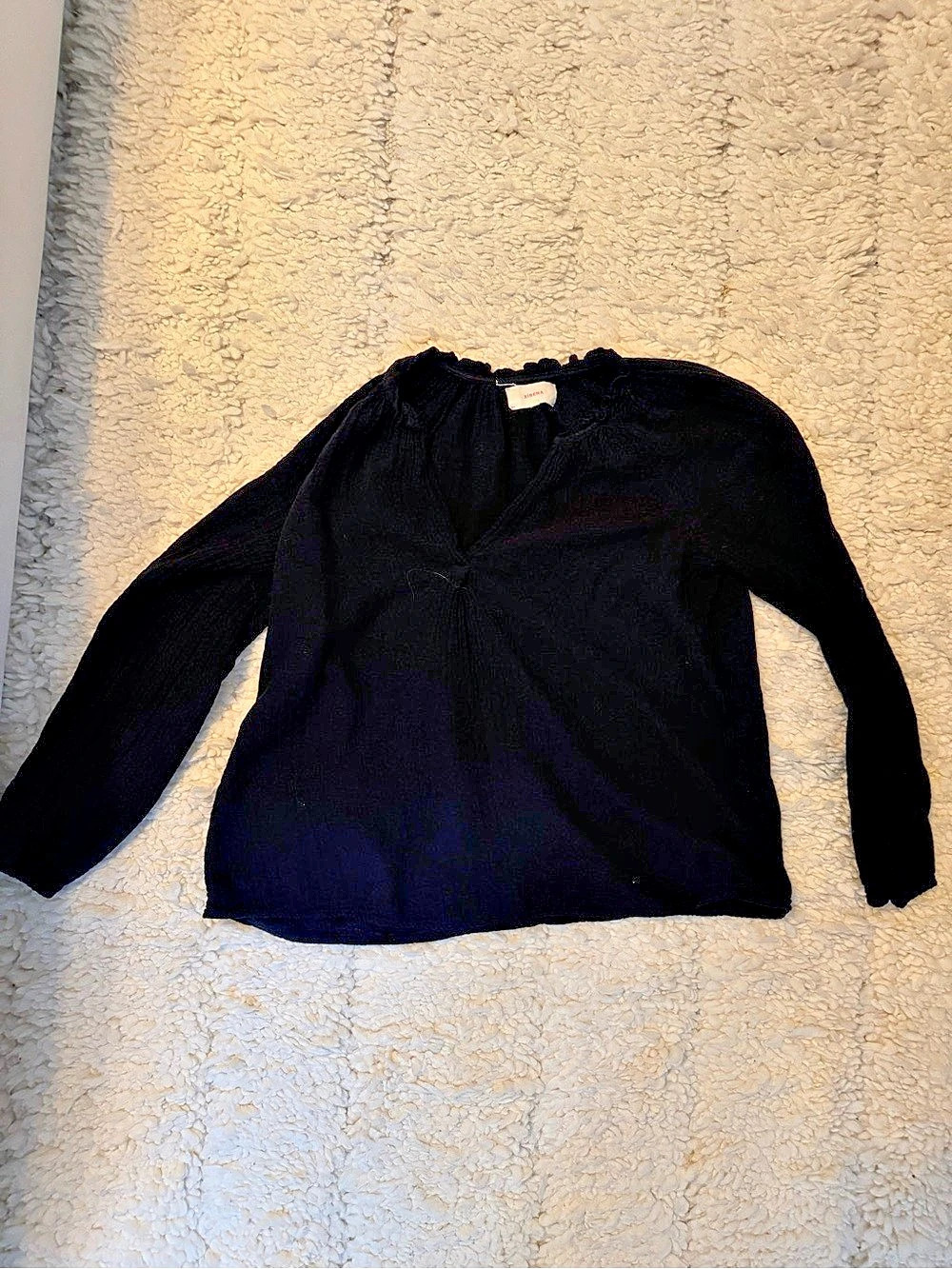 Xirena Top Black Long Sleeve Blouse